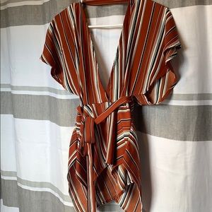 Wrap around blouse